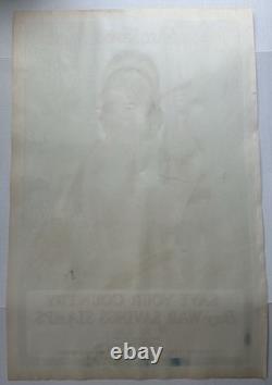 Original WW1 1918 JOAN OF ARC SAVED FRANCE Poster World War One 20x30