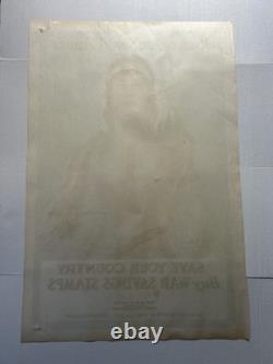 Original WW1 1918 JOAN OF ARC SAVED FRANCE Poster World War One 20x30