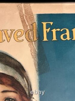 Original WW1 1918 JOAN OF ARC SAVED FRANCE Poster World War One 20x30 READ