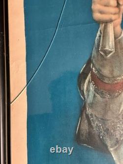 Original WW1 1918 JOAN OF ARC SAVED FRANCE Poster World War One 20x30 READ