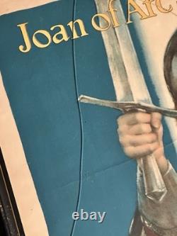 Original WW1 1918 JOAN OF ARC SAVED FRANCE Poster World War One 20x30 READ