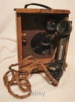 Original WW1 British Army 1915 No100 Mark 234 Field Telephone 1