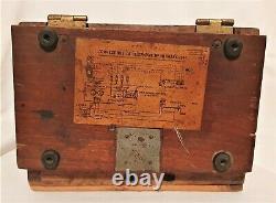 Original WW1 British Army 1917 No110 Mark 234 Field Telephone Wooden Case