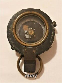 Original WW1 British Army Officers Verners Pattern MkVIII Compass & Leather Case