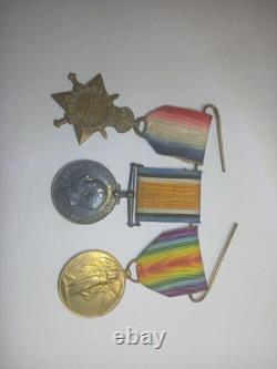 Original WW1 British Named Trio Medal Group