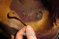 Original WW1 German Leather Prussian Shako Helmet M1915 WWI