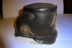 Original WW1 German Leather Prussian Shako Helmet M1915 WWI