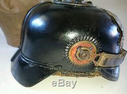 Original WW1 German Prussian Pikelhaub Helmet