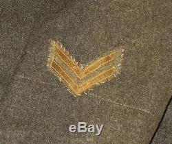 Original WW1 USMC Marine Uniform Coat Forest Green Wool with EGA Collar Discs