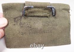 Original WW1 US Army Infantry Canvas First Aid Packet Pouches & Hatchet Sheath