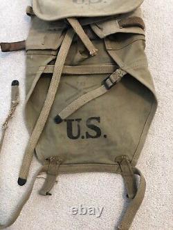 Original WW1 U. S. Army Backpack Dated 1918