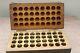 Original WW1 U. S. Army Leather Stamping Set, Complete Set in Wooden Storage Box