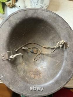 Original WW1 U. S Doughboy Helmet With Original Division Paint And Chin Strap