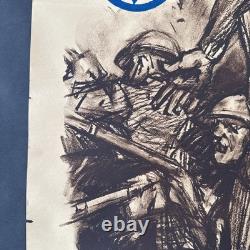 Original WW1 VTG Jewish Welfare Board Lithograph Poster. Riesenberg 1918