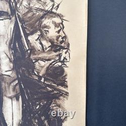 Original WW1 VTG Jewish Welfare Board Lithograph Poster. Riesenberg 1918