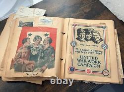 Original WW1 WWI PHOTO ALBUM POOR CONDITION AS IS PLEASE READ