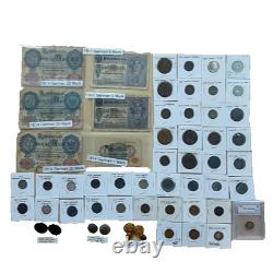 Original WW1 collection Coins, Currency, buttons