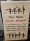 Original WWI 1917 They Signal'Send Books Artist Signed Homer 25x38