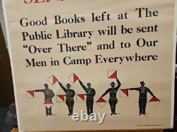 Original WWI 1917 They Signal'Send Books Artist Signed Homer 25x38
