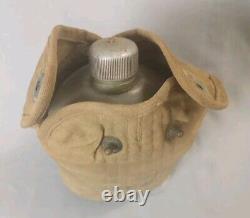 Original WWI 1918 Aluminum Canteen & Cup with 1917 Named Dated Cover