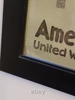 Original WWI 1918 American Library Assoc HEY FELLOWS Framed Propaganda Ad Poster