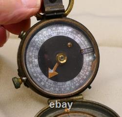 Original WWI British Officer Verners Pattern MKVII Compass Dated 1916