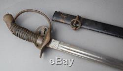 Original WWI GERMAN PRUSSIAN INFANTRY OFFICER SWORD Maker Eickhorn