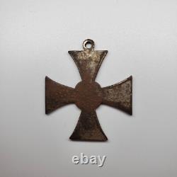 Original WWI German 1914 Iron Cross Patriotic Pendant Prussian Kaiser Wilhelm II