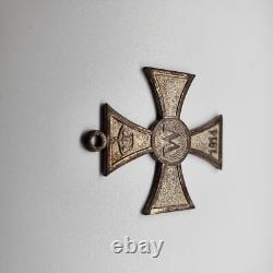 Original WWI German 1914 Iron Cross Patriotic Pendant Prussian Kaiser Wilhelm II