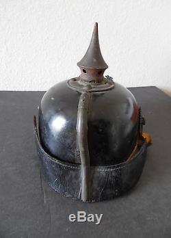 Original WWI German Bavarian Pickelhaube Helmet