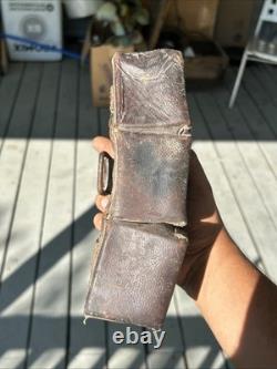 Original WWI German Gleiwitz Germany Leather Ammo Pouche (Dated 1916)