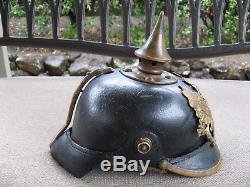 Original WWI German Pickelhaub Helmet