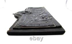 Original WWI Hindenburg 1914-1915 Patriotic Plaque Masuren Tannedberg Lodz