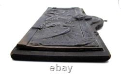 Original WWI Hindenburg 1914-1915 Patriotic Plaque Masuren Tannedberg Lodz