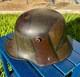 Original WWI Imperial German M16/17 Ludendorff Camouflage Helmet