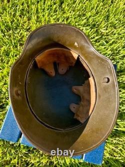 Original WWI Imperial German M16/17 Ludendorff Camouflage Helmet