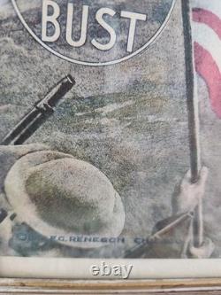 Original WWI Poster Pershing in France Berlin or Bust E. G. Renesch Chicago