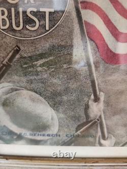 Original WWI Poster Pershing in France Berlin or Bust E. G. Renesch Chicago