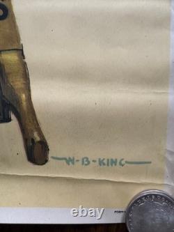 Original WWI Red Cross Poster Hold Up Your End W. B. King Nurse 1918 War Fund