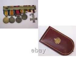 Original WWI Silver Full Size Military Cross Gallantry Medal with Miniatures
