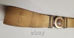 Original WWI US Army MILLS M1907 Officers Khaki Canvas Belt & Buckle