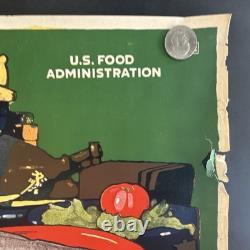 Original WWI US Poster'Eat More Corn Oats Rye' U. S. Food Administration