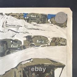 Original WWI US Poster'Keep It Coming' Gen. John J. Pershing Quote