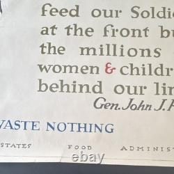 Original WWI US Poster'Keep It Coming' Gen. John J. Pershing Quote