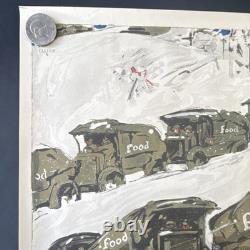 Original WWI US Poster'Keep It Coming' Gen. John J. Pershing Quote