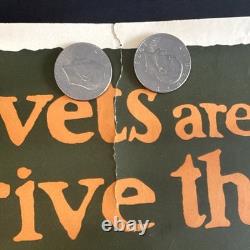 Original WWI US Poster'Rivets are Bayonets Drive Them Home!' J. E. Sheridan