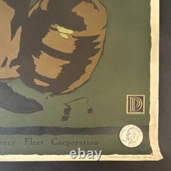 Original WWI US Poster'Rivets are Bayonets Drive Them Home!' J. E. Sheridan