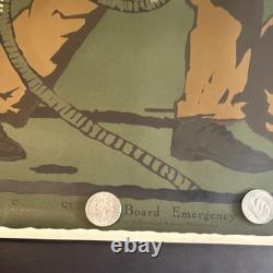 Original WWI US Poster'Rivets are Bayonets Drive Them Home!' J. E. Sheridan
