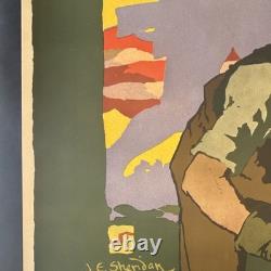 Original WWI US Poster'Rivets are Bayonets Drive Them Home!' J. E. Sheridan