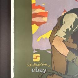 Original WWI US Poster'Rivets are Bayonets Drive Them Home!' J. E. Sheridan